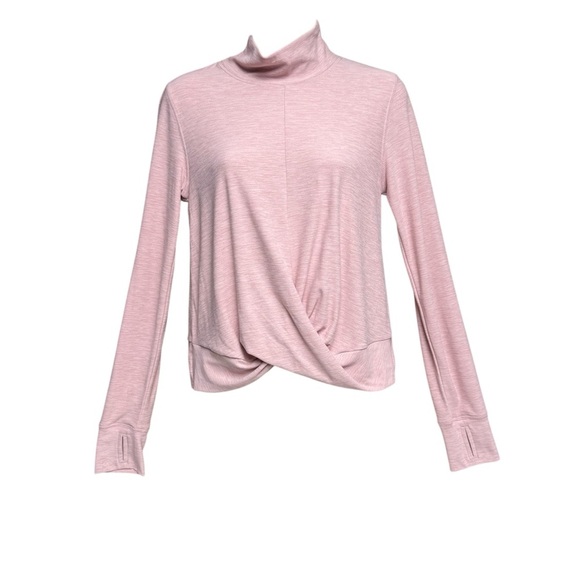 Old Navy Active Breathe on line size small NWT Pink Long Sleeve twist front - Picture 1 of 10